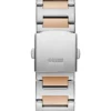 Silver and Rose Gold-Tone Multifunction Watch