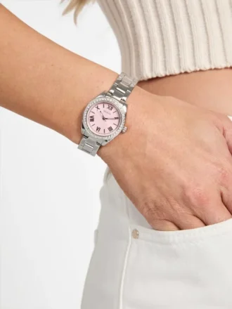 Silver-Tone Analog Watch