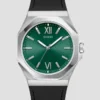 Silver-Tone and Black Analog Watch