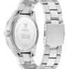 Silver-Tone and Black Multifunction Watch