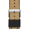 Silver-Tone and Black Multifunction Watch