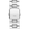 Silver-Tone and Black Multifunction Watch