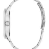 Silver-Tone and Blue Analog Watch