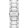 Silver-Tone and Blue Analog Watch