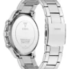 Silver-Tone and Blue Multifunction Watch
