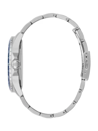 Silver Tone and Blue Sport Watch