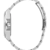 Silver-Tone and Crystal Multifunction Watch