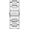 Silver-Tone and Denim Multifunction Watch