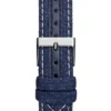 Silver-Tone and Denim Quattro G Analog Watch
