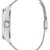 Silver-Tone and Green Analog Watch
