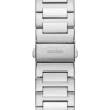 Silver-Tone and Green Analog Watch