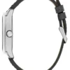 Silver-Tone and Green Multifunction Watch