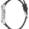 Silver-Tone and Green Multifunction Watch