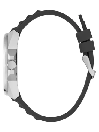 Silver-Tone and Green Multifunction Watch