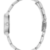 Silver-Tone and Pink Analog Watch
