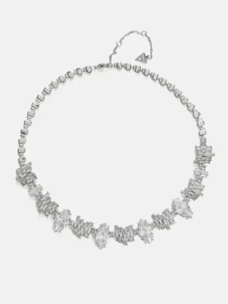 Silver-Tone Chandelier Necklace