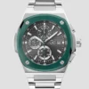 Silver-Tone Chronograph Watch