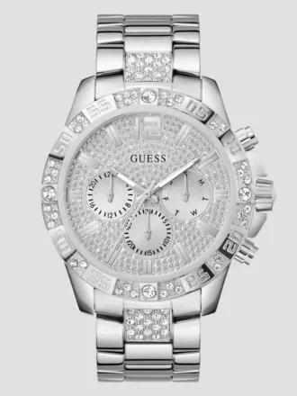 Silver-Tone Chronograph Watch