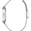 Silver-Tone Mesh Analog Watch