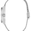 Silver-Tone Mesh Analog Watch