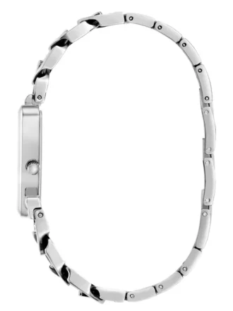 Silver-Tone Triangle Analog Watch