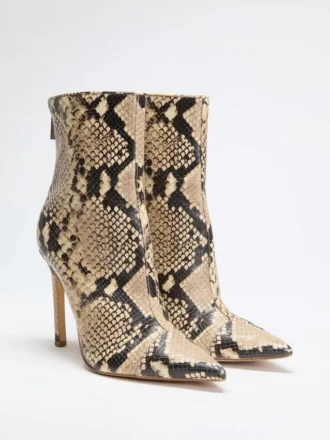 Simone Zip-Up Heel Booties