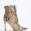 Simone Zip-Up Heel Booties