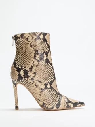 Simone Zip-Up Heel Booties