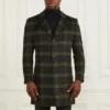 Single Breasted Plaid Coat