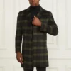 Single Breasted Plaid Coat