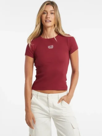 Slim Embroidered Logo Tee