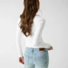Slim Embroidered Long-Sleeve Tee