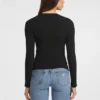 Slim Embroidered Long-Sleeve Tee