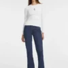 Slim Rib-Knit Star Tee