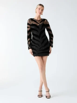 Sonata Sequin Lace Dress