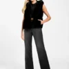 Sophy Hooded Faux-Fur Vest