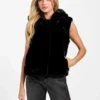 Sophy Hooded Faux-Fur Vest