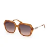 Square-Geometric Plastic Sunglasses