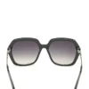 Square-Geometric Plastic Sunglasses