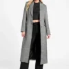 Stefania Sequin Herringbone Coat