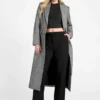 Stefania Sequin Herringbone Coat