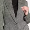 Stefania Sequin Herringbone Coat