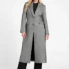 Stefania Sequin Herringbone Coat