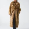 Stephanie Long Faux-Fur Coat