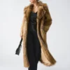 Stephanie Long Faux-Fur Coat