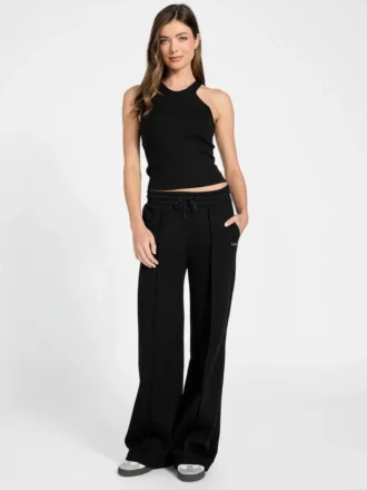 Straight Wide-Leg Pants