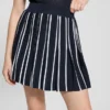 Striped Pleated Sweater Skirt