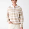Striped Polo Sweater