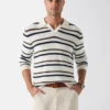 Striped Viscose-Blend Sweater