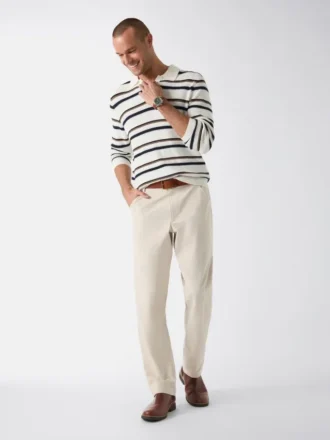 Striped Viscose-Blend Sweater